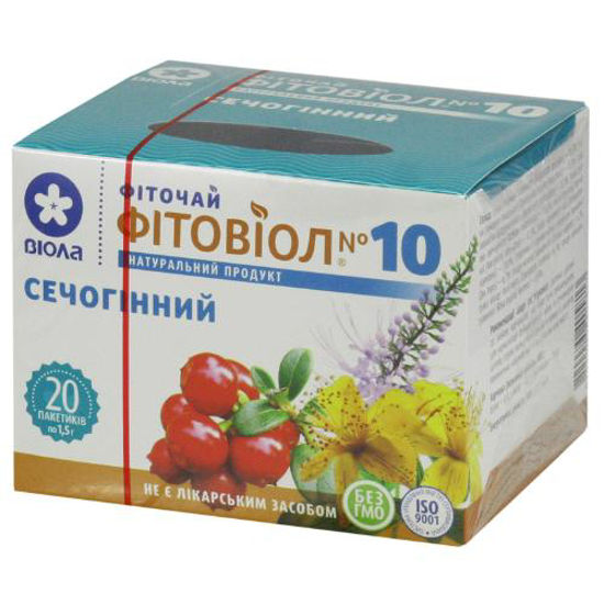 Фиточай Фитовиол №10 фильтр-пакет 1.5 г мочегонный №20